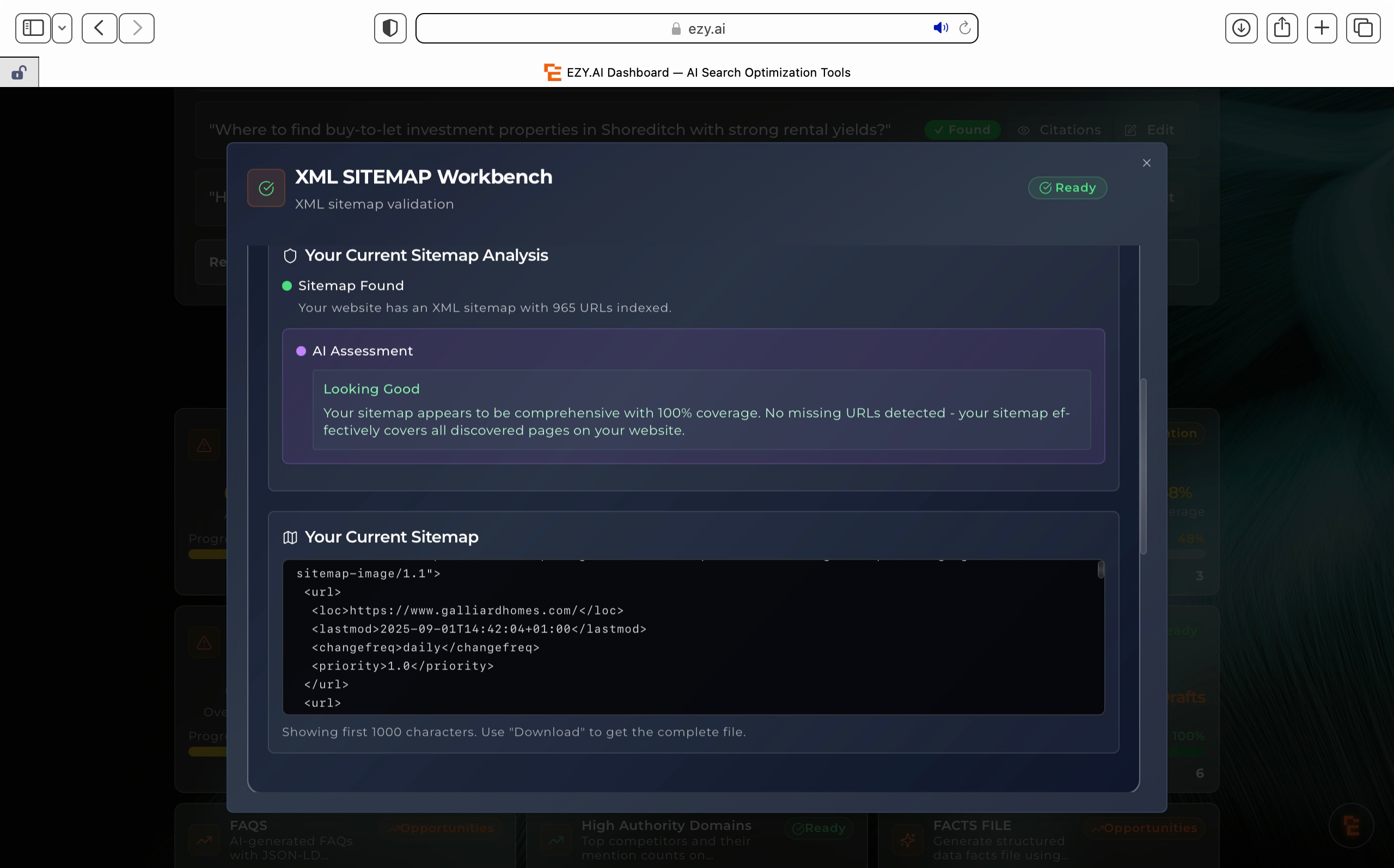 XML Sitemap Structure for ChatGPT and AI Bots